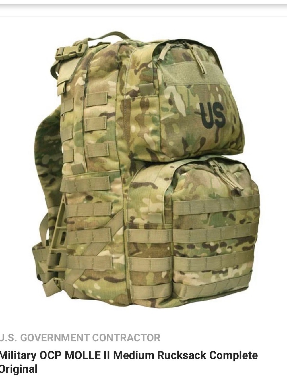 NWOT OCP Camo MOLLE II Medium Rucksack – Tactical Backpack